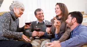 What happens when young people start to live with their families?