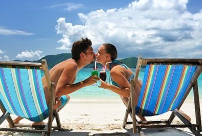 First vacation together: underwater rocks and relationship tips